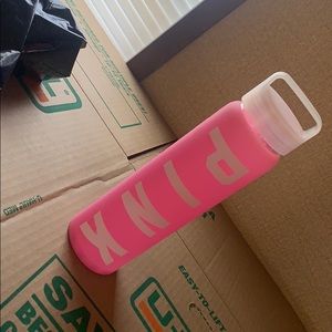 Pink water bottle